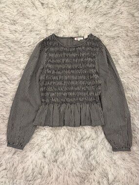 Levi’s ‘Fleur’ Smocked Top - Black